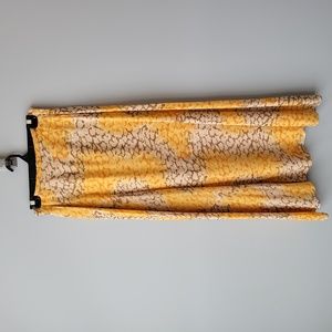 KS Selection Acetate Rayon Orange Tan Multicolour Maxi Skirt and Top